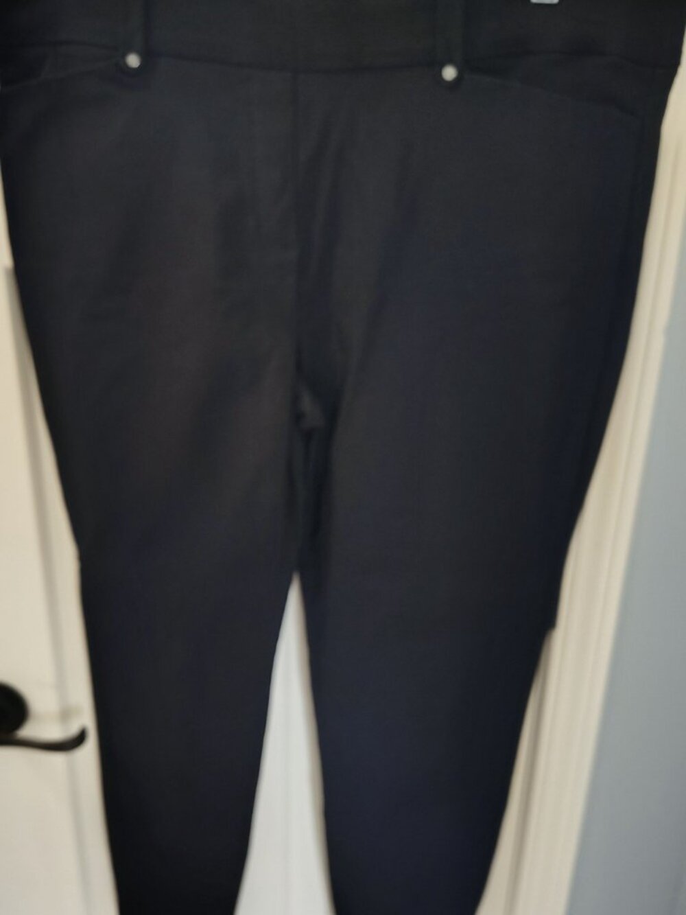 Maurices Black Dress Pants, Elastic Waist, Size XL Short